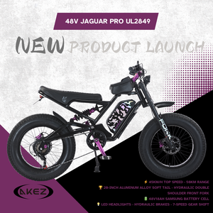 Bicicleta Eléctrica Akez Jaguar <span class=keywords><strong>PRO</strong></span> 48V 18Ah 1500W |   Vehículo Todoterreno Certificado por UL |   Conducción Todoterreno, Urbana y de Aventura - Product Image 2