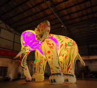 La publicité d'art personnalisé éléphant gonflable modèle dessin animé extérieur éléphant gonflable a mené la décoration