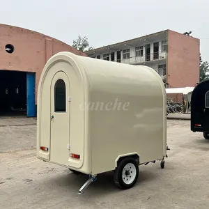 Mini-remorque de camping commerciale ronde, chariot de vente de snacks pour parcs extérieurs, camion de restauration mobile pour entreprises - Product Image 6