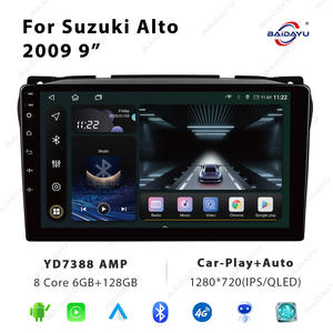 BAIDAYU Écran tactile multimédia pour voiture 9 pouces GPS USB CarPlay Android Auto Caméra de recul Suzuki Alto 2009 - Product Image 3