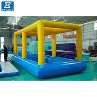 Aufblasbarer Swimmingpool mit Sonnenschutzzelt Aufblasbarer Kinderpool Bällebad