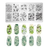 Nouveau Style Nail Art Stamping Kit Peinture Image Plaques À Ongles Diy Nail Art Modèles Manucure Stamper Plaque