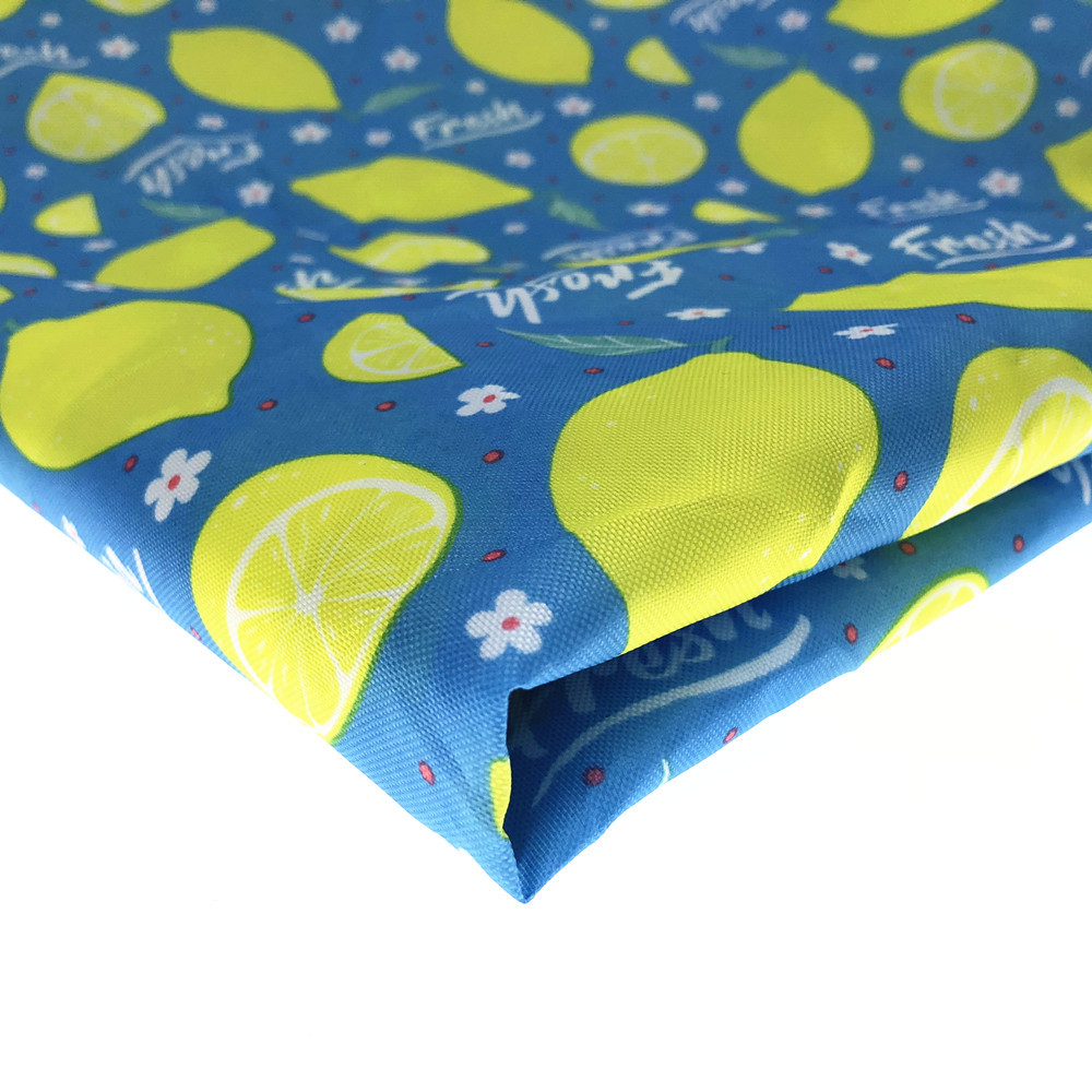 1 Yard 12 Remnant Lemon Yellow to White Ombr\u00e9 Print Chiffon Fabric FREE SHIPPING