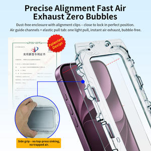 OEM Screen Protector for iPhone 18 One-Step Easy Installation with Auto Alignment Tool 2.5D Tempered Glass Bubble-Free <b>Magic</b> <b>Box</b> - Product Image 3