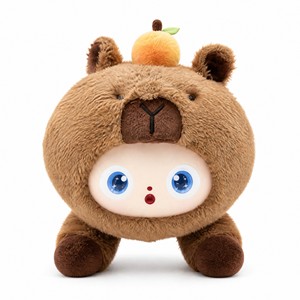 Jouet en peluche interactif IA, animal électronique, ours brun avec yeux LED et bulles de parole - Product Image 6