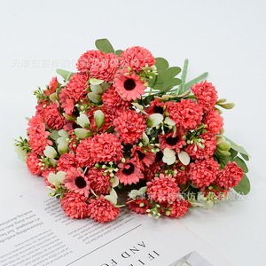 Bouquet de marguerites artificielles Dongchen Crafts, fleurs en soie, 33 cm, accessoires de décoration pour la maison et les mariages - Product Image 3