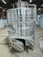 Haute qualité 1000L 1500L 2000L 3000L 5000L fermenteur de vin de fruits en acier inoxydable cuve de Fermentation de vin de raisin