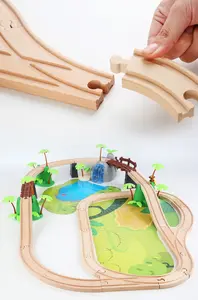 COMIKI Kinder Holz 107 Stück aus dem Wald Sound Track Wald Tier Szene Simulation Kleinzug Lernspiel zeug