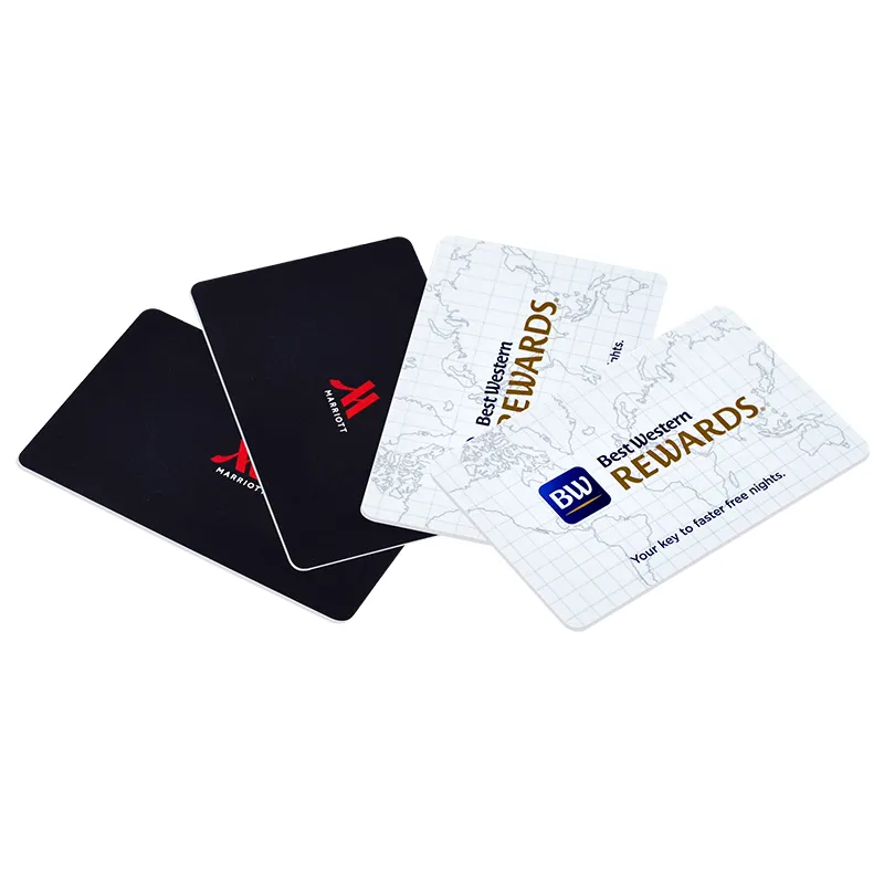 Cartão Vin de PVC com impressão personalizada Cartão Chave de hotel RFID NFC Cartões Chave de hotel inteligente com Chip