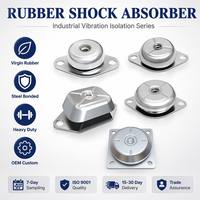 Amortisseur de chocs en caoutchouc anti-vibration pour machines industrielles lourdes, sur mesure en métal