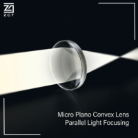 Lentille micro-convexe en verre optique miniature pour la focalisation laser, l'accouplement de fibres, la collimation LED, les capteurs et l'imagerie compacte