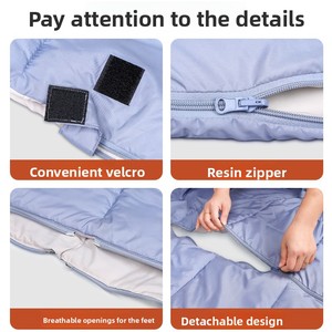 <span class=keywords><strong>Saco</strong></span> de <span class=keywords><strong>Dormir</strong></span> Doble de Alta Calidad OEM para Acampar al Aire Libre, <span class=keywords><strong>Saco</strong></span> de <span class=keywords><strong>Dormir</strong></span> Cálido para Acampar al Aire Libre, Dropshipping Internacional - Product Image 5