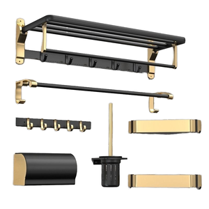 Juego <span class=keywords><strong>de</strong></span> Accesorios <span class=keywords><strong>de</strong></span> <span class=keywords><strong>Baño</strong></span> <span class=keywords><strong>de</strong></span> Lujo Moderno, Acabado en Níquel Cepillado y Cromo, Incluye Toallero <span class=keywords><strong>de</strong></span> Metal y Cerámica <span class=keywords><strong>para</strong></span> Casa, Hotel, Apartamento - Product Image 1