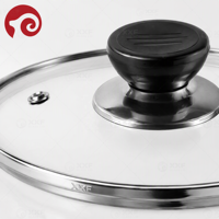 Bouton universel en bakélite, bouton en acier inoxydable, différents types de boutons pour couvercles de casseroles, couvercle en verre de 28 cm, Tampa De Vidro