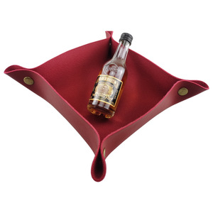 Organisateur de bureau en cuir PU pour cosmétiques, bijoux et accessoires, étui à clés de voiture, plateau de présentation de bijoux et de petits objets - Product Image 3