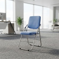 Chaise pliante d'entraînement à structure métallique et chaise de réunion portable pour salon