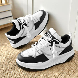 Zapatillas de Skateboard para Hombre, Estilo Retro, Diseño Moderno y Exclusivo, Parte Superior Gruesa, Parte Superior con Diseño de Paneles Coloridos, Cómodas - Product Image 5