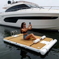 Plateforme flottante gonflable pour yacht, tapis de pêche DWF, planche flottante pour la natation