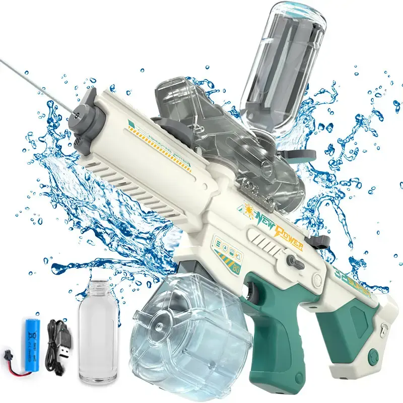 Pistola de agua de alta capacidad, juguetes, pistolas de chorro, juguete automático, pistola de agua, juguetes para niños, juego de disparos al aire libre