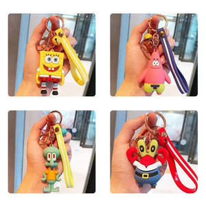 Phim Hoạt Hình SpongeBob Anime Keychain Tùy Chỉnh 3D Patricker Sao PVC Móc Khóa Cho Xe Túi Phụ Kiện Mặt Dây Chuyền Fan Hâm Mộ của SpongeBob - Product Image 5
