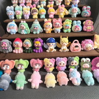 Figurines promotionnelles du zodiaque en résine 3D, jouet surprise, tête de lapin, poupée, personnage de dessin animé, décorations de gâteau, grande taille, sac surprise