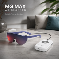 Lunettes intelligentes AR MAX, micro OLED 1800 nits, ajustement de la myopie 0-600, Type-C DP1.4, moniteur portable pour téléphone, ordinateur portable, téléviseur