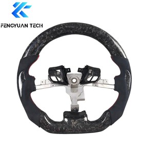 Volante in Fibra di Carbonio Forgiata per <span class=keywords><strong>Pontiac</strong></span> <span class=keywords><strong>GTO</strong></span> G8 GT G6 Firebird Grand Prix Trans Am WS6 2006 1998 2005 - Product Image 2