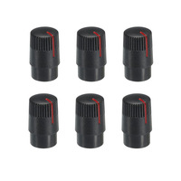 Potentiomètre de type D personnalisé en CNC, bouton noir et blanc - Bouton de guitare ABS 180 degrés
