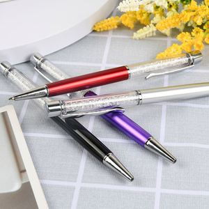 Custom Logo Color Diamond Crystal Ballpoint Pen Custom Printed Logo Business Office <b>Rotating</b> Plastic Pen Promotional Pen - Product Image 3