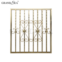 Grille de sécurité pour fenêtre de maison en fer forgé moderne français