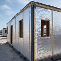 Rouleau d'isolation en aluminium multicouche moderne avec isolation à bulles R4.0 écologique pour les murs et les plafonds des maisons préfabriquées