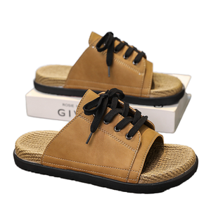 Men's Summer Outdoor Slippers 2025 New Korean Style Versatile Slip-On EVA Outsole Wear-Resistant Beach Large Size Casual <b>Sandals</b> - Product Image 1