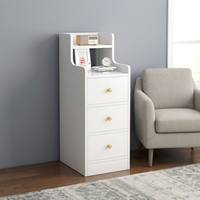 Table de Chevet OEM 3 Tiroirs 30CM – Meuble de Rangement Multifonctionnel Moderne et Minimaliste pour Appartement et Chambre à Coucher