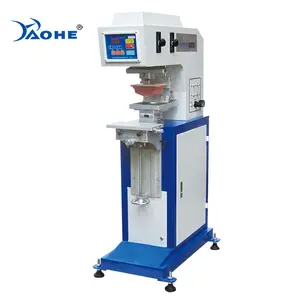 Pneumatic Pad Machinery Single Color Tempo Pad Printing Machine Plastic Hard Hat Printing Pad Printer