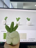 Peluche personnalisée en forme de plante succulente en pot, 20-30 cm, douce, pour décoration de maison, bureau, cadeau, OEM ODM