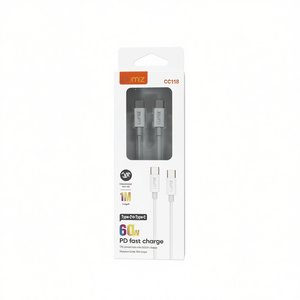 Lumiz <b>Type</b> <b>C</b> To <b>Type</b> <b>C</b> <b>Cable</b> 1M 60W PD <b>Fast</b> <b>Charge</b> White - Product Image 2