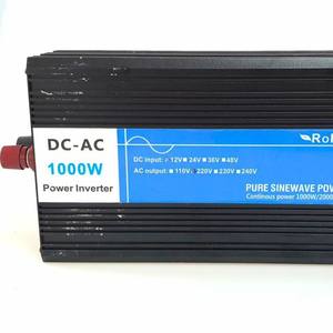 Convertisseur d'énergie solaire Rohm DC AC Inverter 1000W à onde sinusoïdale pure, entrée 12V 24V 36V 48V, sortie 110V 220V 230V 240V - Product Image 1