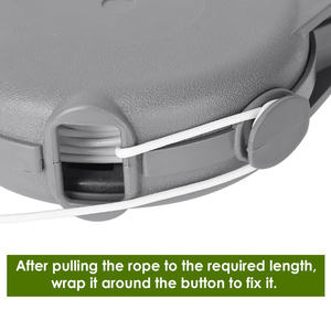 ราวตากผ้าแบบยืดหดได้ 49 ฟุต วัสดุ PVC ติดผนัง พกพาสะดวก ใช้ได้ทั้งภายในและภายนอกอาคาร แบบชั้นเดียว ดีไซน์ทรงกลม - Product Image 5