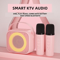 Altavoces Inteligentes con Micrófono y Bluetooth, Altavoces Portátiles para Fiestas al Aire Libre, Altavoz Inalámbrico de Karaoke para Adultos y Niños