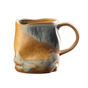 Tazza da tè da caffè in ceramica stile retrò di grande capacità Anti-scottatura personalizzata per la casa tazza stile Vintage Design - Product Image 1