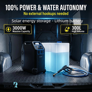 อุปกรณ์เคลื่อนที่สำหรับล้างรถ POLAR BEAR รุ่น PB-Pro-007 Pro 3kW 110V/220V 300L เครื่องพ่นไอน้ำขัดเงา 165 บาร์ - Product Image 3