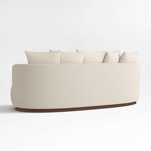 Nuevo Sofá de Diseño Minimalista Tapizado de 3 Plazas 2026, Sofá Curvo de Forma Redonda, Conjunto de Sofás Cómodos para Sala de Estar - Product Image 5