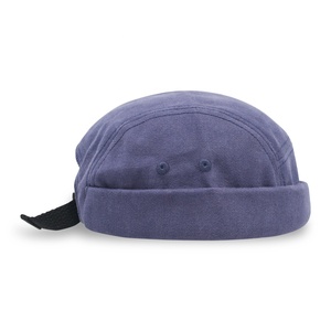 Casquette de <span class=keywords><strong>marin</strong></span> unisexe pour hommes Casquette de propriétaire <span class=keywords><strong>Bonnet</strong></span> roulé Chapeau rétro sans bord - Product Image 4