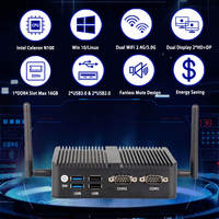 Personalizado barato mini pc ordenador micro PC Intel N100 J4125 J6412 Win 10 11 Nuc Nano sin ventilador Industrial mini pc