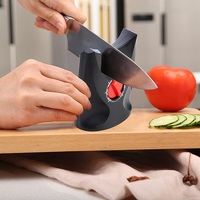 EDGBLACK Affûteur de couteaux multifonction personnalisé pour la cuisine avec granulométrie diamant et céramique pour usage domestique