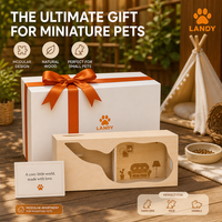 Maison pour hamster en contreplaqué avec logo personnalisé, assemblage DIY, cachette multi-niveaux en bois pour hamster, accessoires pour cage à hamster