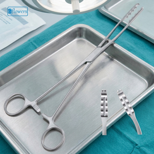 Pinces à éponges et pansements Aesculap, manuelles, en acier inoxydable, certifiées CE ISO13485, instrument de chirurgie générale - Product Image 2