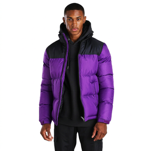 Custom Winter 2022 High Quality Padded Puffer Down Jacket <b>Bubble</b> <b>Coat</b> Jacket for Men - Product Image 1