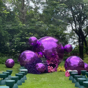 Custom 4m Inflatable Reflective Air-Sealed Mirror Sphere <b>Balloons</b> Hanging Big Shiny Balls <b>Customized</b> Inflatable Mirror Ball Cust - Product Image 5