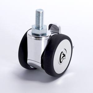 Meilleure vente Roulettes <span class=keywords><strong>pour</strong></span> meubles légères de 2 pouces Roulettes en plastique <span class=keywords><strong>pour</strong></span> chaise de bureau OEM avec frein - Product Image 3